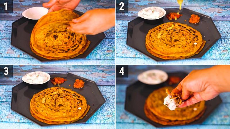 Image of the recipe cooking step-6-3 for Khichdi Paratha