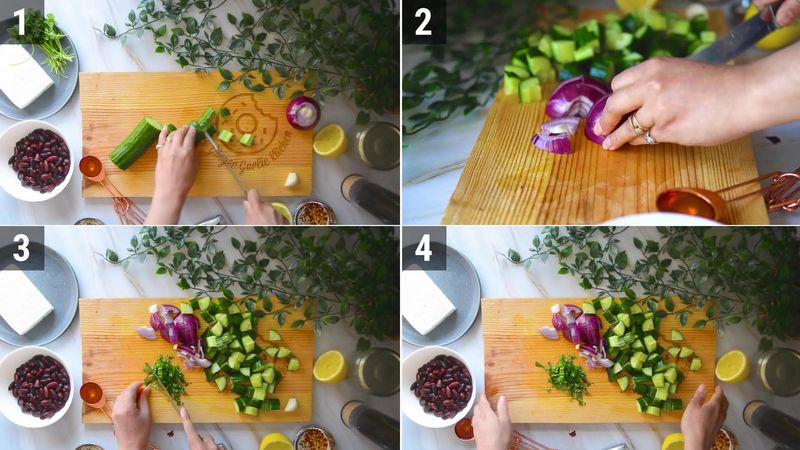 Image of the recipe cooking step-1-1 for Kidney Bean Salad