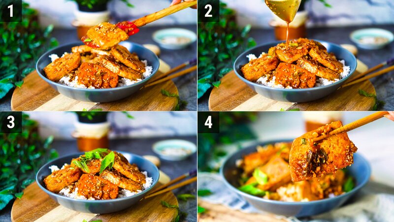 Image of the recipe cooking step-6-1 for Korean Braised Tofu