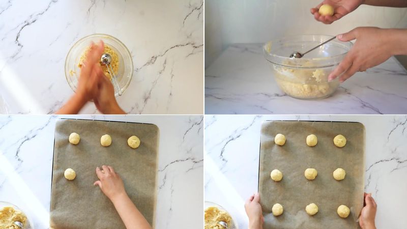 Image of the recipe cooking step-1-9 for Lemon White Chocolate Cookies