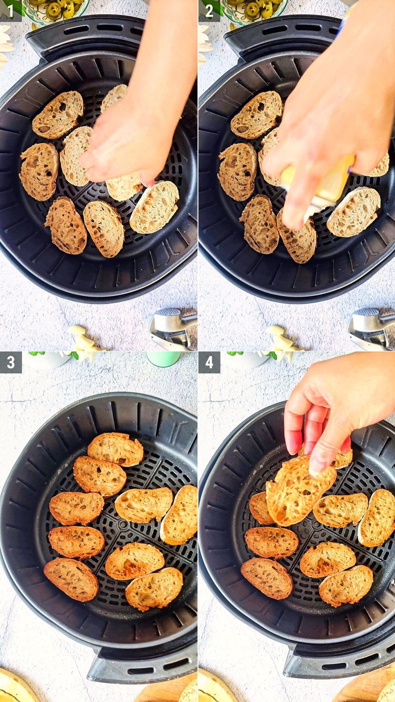 Image of the recipe cooking step-1-2 for Loaded Olive Oil Bread Dip