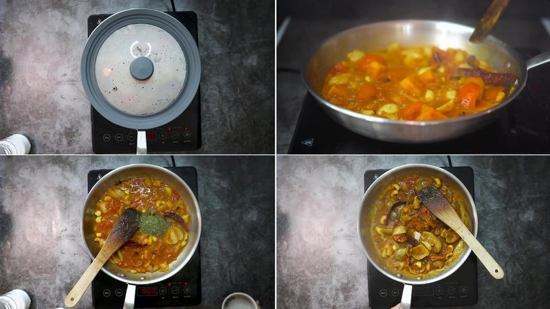 Image of the recipe cooking step-2-6 for Makhani Pasta