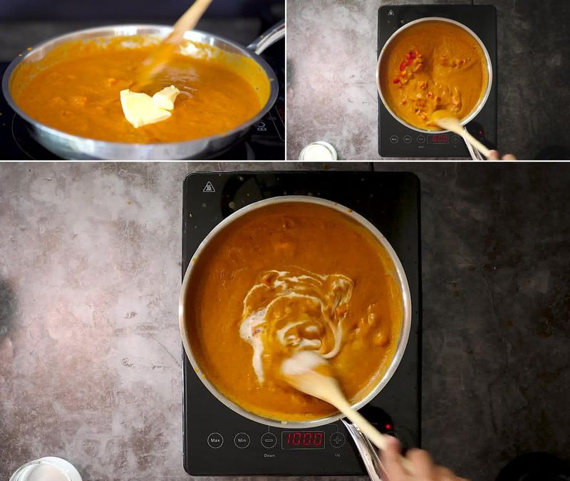 Image of the recipe cooking step-2-9 for Makhani Pasta