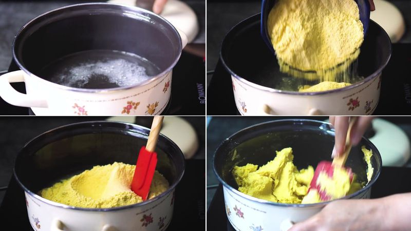 Image of the recipe cooking step-1-2 for Makki Ki Roti