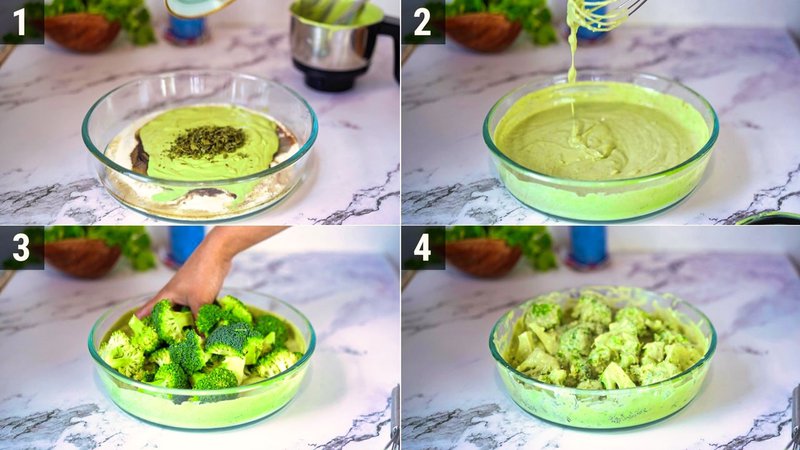 Image of the recipe cooking step-1-4 for Malai Broccoli