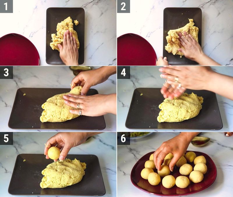 Image of the recipe cooking step-1-9 for Malai Ladoo