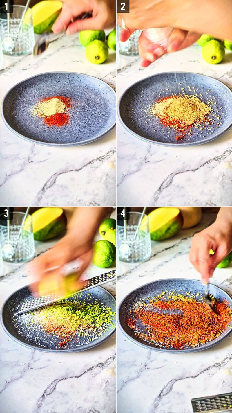 Image of the recipe cooking step-2-1 for Mango Chili Lime Spritz