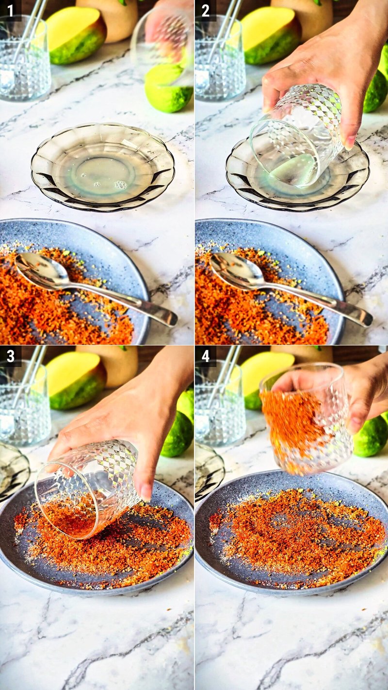 Image of the recipe cooking step-3-1 for Mango Chili Lime Spritz