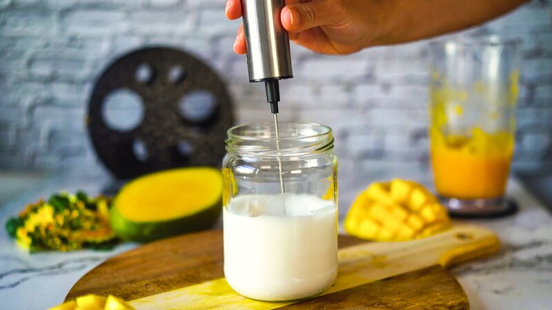 Image of the recipe cooking step-1-4 for Mango Coconut Latte