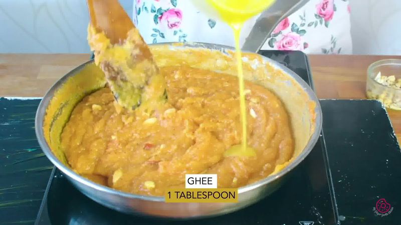 Image of the recipe cooking step-1-13 for Mango Halwa