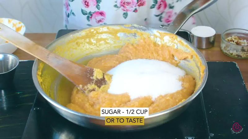 Image of the recipe cooking step-1-8 for Mango Halwa
