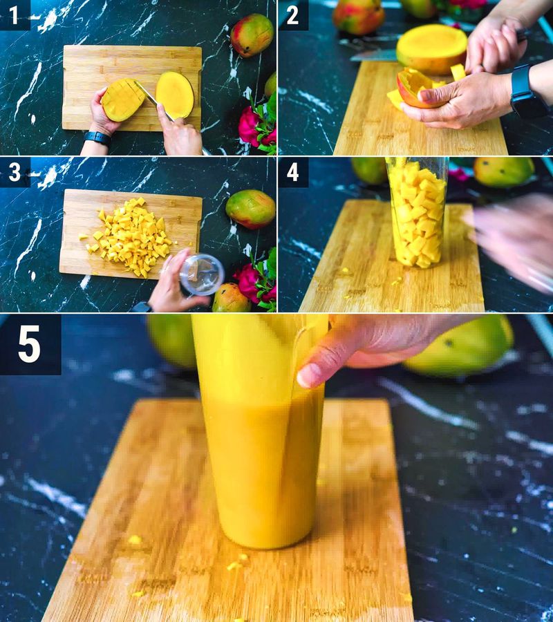 Image of the recipe cooking step-1-2 for Mango Iced Tea