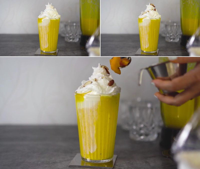 Image of the recipe cooking step-1-4 for Mango Milkshake
