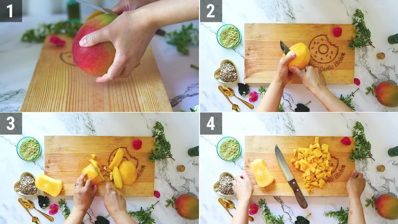 Image of the recipe cooking step-1-3 for Mango Overnight Oats