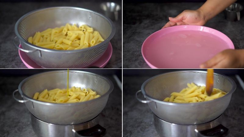 Image of the recipe cooking step-1-3 for Masala Pasta Recipe | Indian Style Pasta
