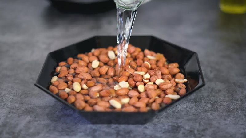 Image of the recipe cooking step-1-1 for Masala Peanuts (Air Fryer, Baked and Fried Recipe)
