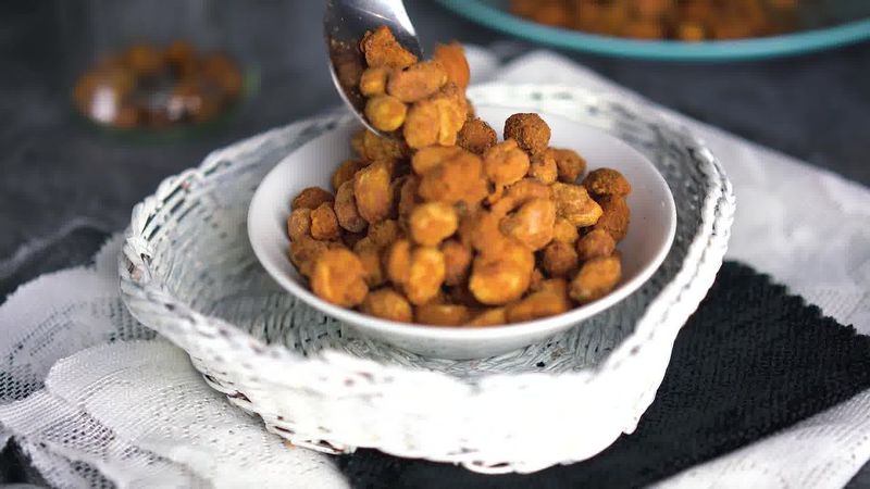 Image of the recipe cooking step-4-6 for Masala Peanuts (Air Fryer, Baked and Fried Recipe)