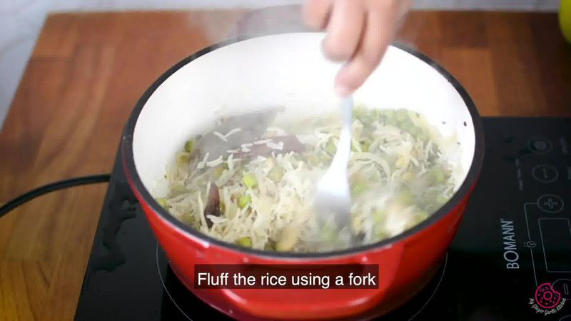 Image of the recipe cooking step-3-14 for Matar Pulao (Pan, Pressure Cooker, and Instant Pot Recipe)