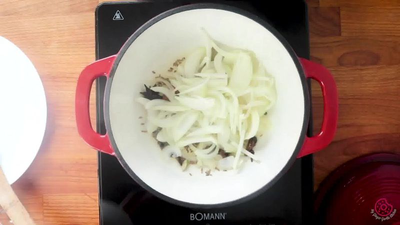 Image of the recipe cooking step-3-4 for Matar Pulao (Pan, Pressure Cooker, and Instant Pot Recipe)