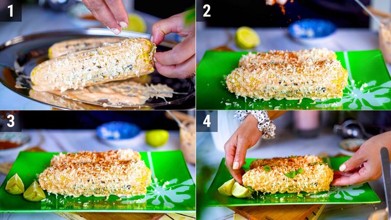 Image of the recipe cooking step-1-7 for Mexican Street Corn (Elote) Recipe