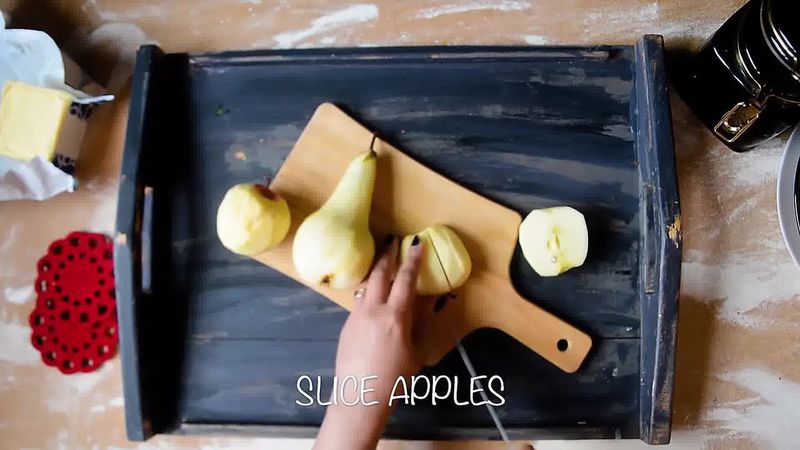 Image of the recipe cooking step-1-2 for Mini Apple Pear Tarte Tatin