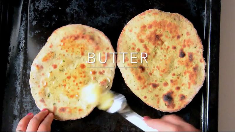 Image of the recipe cooking step-1-10 for Mint Coriander Tandoori Roti Recipe