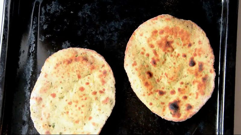 Image of the recipe cooking step-1-9 for Mint Coriander Tandoori Roti Recipe
