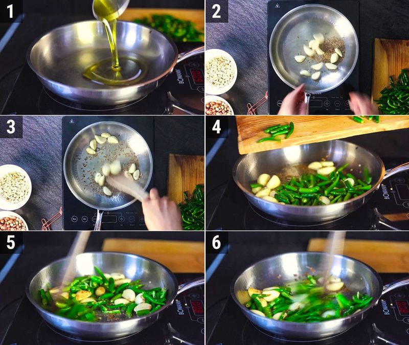 Image of the recipe cooking step-1-3 for Mirchi Ka Thecha