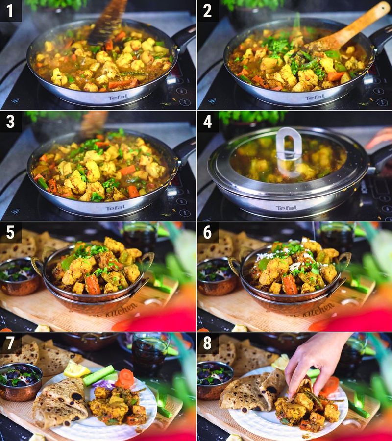 Image of the recipe cooking step-1-7 for Mix Veg Recipe
