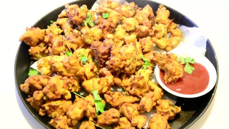 Image of the recipe cooking step-1-9 for Mix Vegetable Pakora | Video Recipe