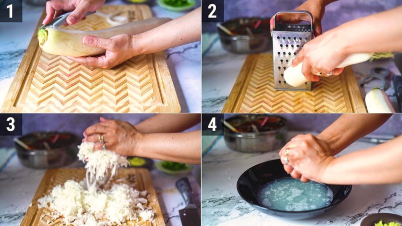 Image of the recipe cooking step-2-1 for Mooli Paratha