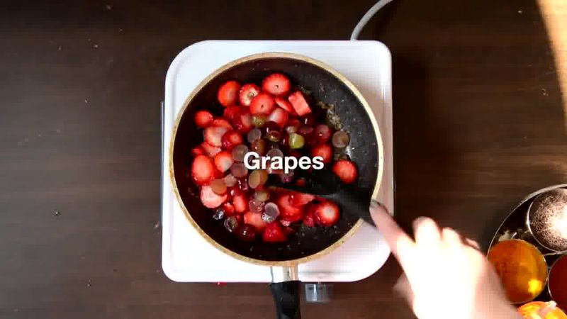 Image of the recipe cooking step-1-3 for Mooli Paratha With Strawberry Grapes Chutney (Video)