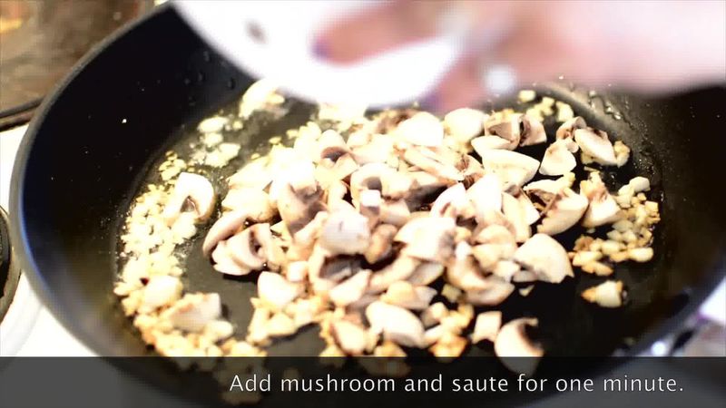 Image of the recipe cooking step-1-2 for Mushroom Kale Stuffed Paratha (Video)