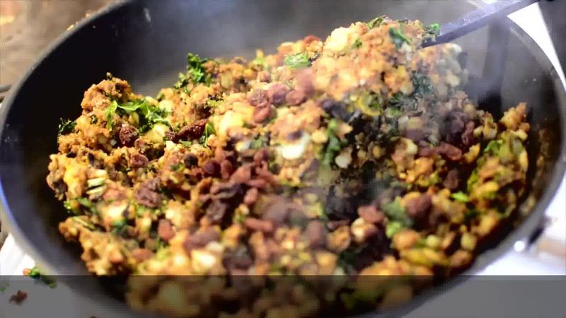 Image of the recipe cooking step-1-9 for Mushroom Kale Stuffed Paratha (Video)