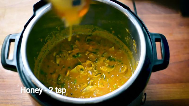 Image of the recipe cooking step-1-16 for Mushroom Masala Curry (Instant Pot + Cooker + Pan)