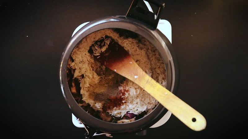 Image of the recipe cooking step-2-9 for Mushroom Pulao Recipe (Pressure Cooker – Instant Pot)