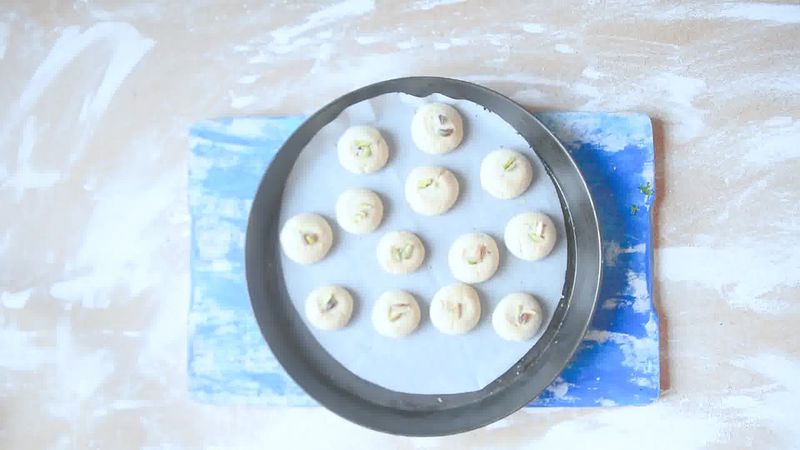 Image of the recipe cooking step-1-10 for Nankhatai Recipe - Indian Shortbread Cookies