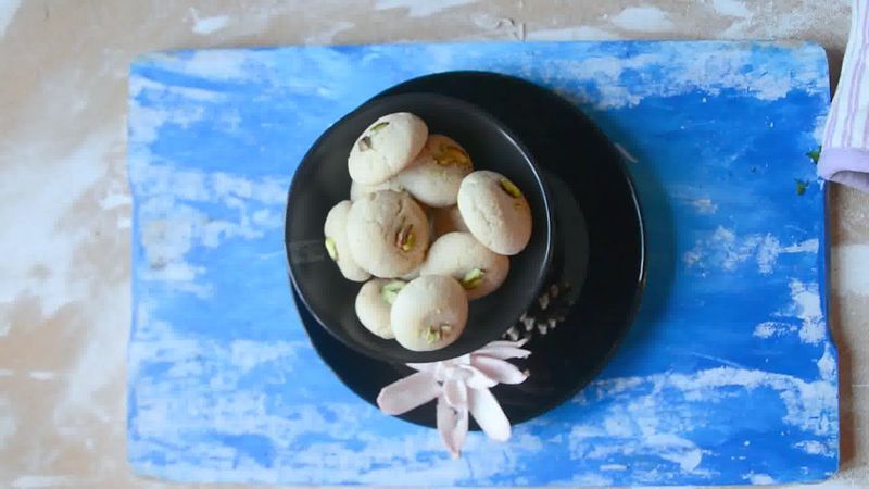 Image of the recipe cooking step-1-11 for Nankhatai Recipe - Indian Shortbread Cookies