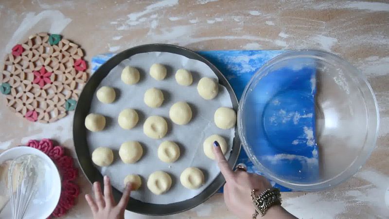 Image of the recipe cooking step-1-8 for Nankhatai Recipe - Indian Shortbread Cookies