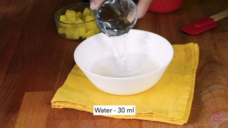 Image of the recipe cooking step-3-1 for No Bake Mango Cheesecake