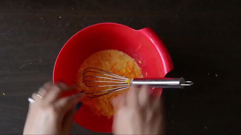 Image of the recipe cooking step-1-3 for Oats Orange Eggless Muffins 3 Ways (Video)