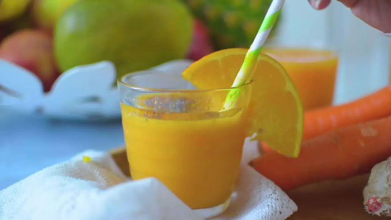 Image of the recipe cooking step-1-5 for Immunity Boosting Orange Smoothie