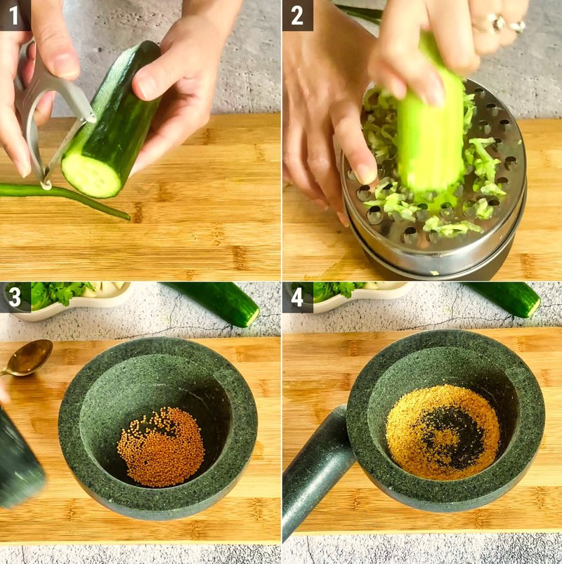 Image of the recipe cooking step-1-1 for Pahadi Kheere Ka Raita