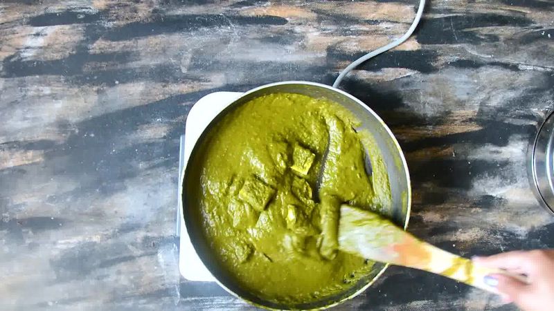 Image of the recipe cooking step-2-17 for Palak Paneer - Spinach and Indian Cottage Cheese Gravy