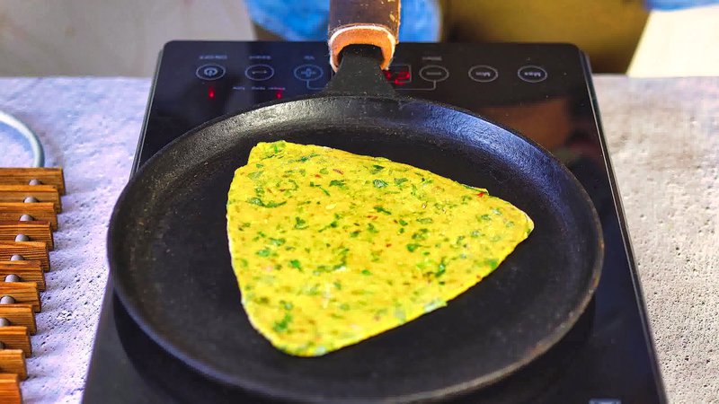Image of the recipe cooking step-2-10 for  Palak Paratha Recipe (Spinach Paratha)