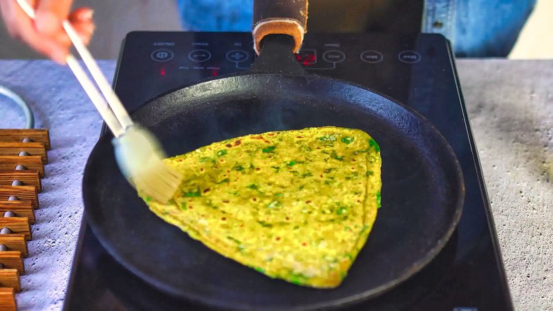 Image of the recipe cooking step-2-12 for  Palak Paratha Recipe (Spinach Paratha)