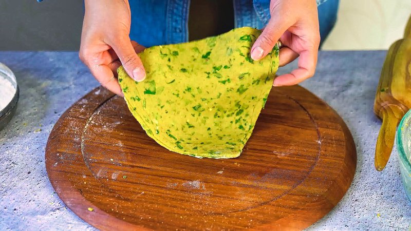 Image of the recipe cooking step-2-9 for  Palak Paratha Recipe (Spinach Paratha)
