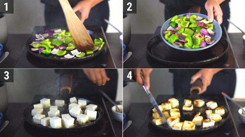 Image of the recipe cooking step-3-1 for Paneer Bhuna Masala