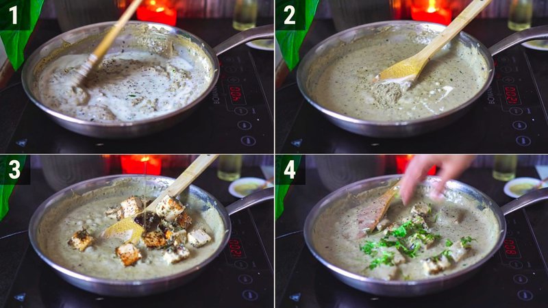 Image of the recipe cooking step-5-3 for Paneer Kali Mirch