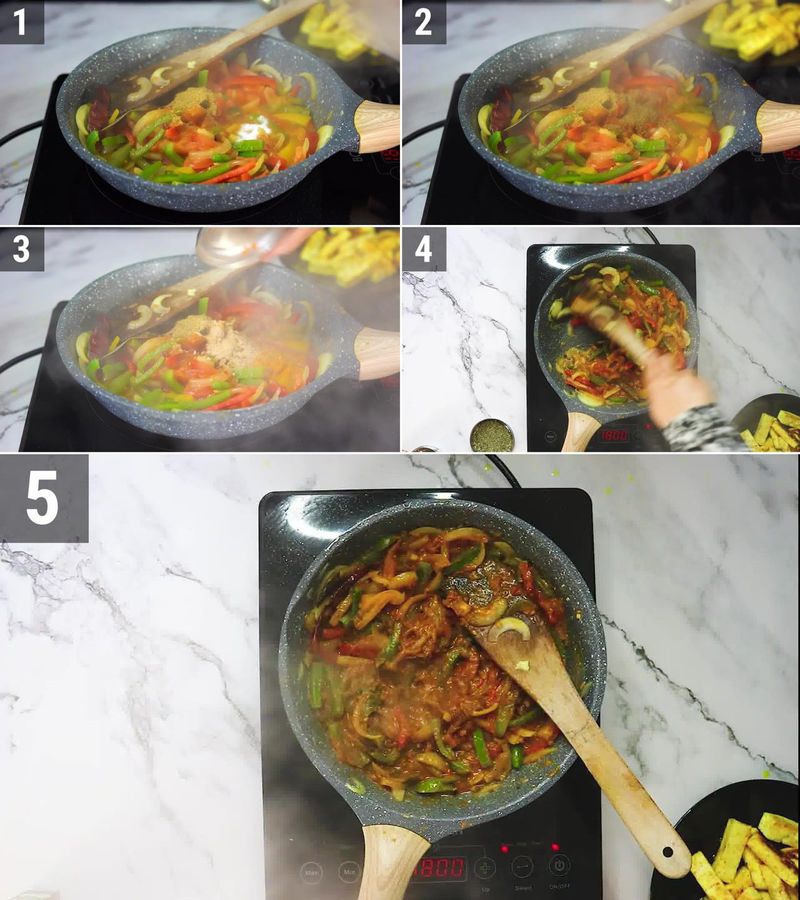 Image of the recipe cooking step-3-4 for Paneer Khurchan